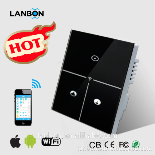 Newest in 2015 LANBON smart wifi curtain switch remote control by mobile phone smart hone